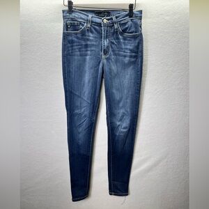 KanCan Blue Denim High Rise Skinny Jeans Womens 26  Stretch Cute Comfy 2332